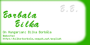 borbala bilka business card